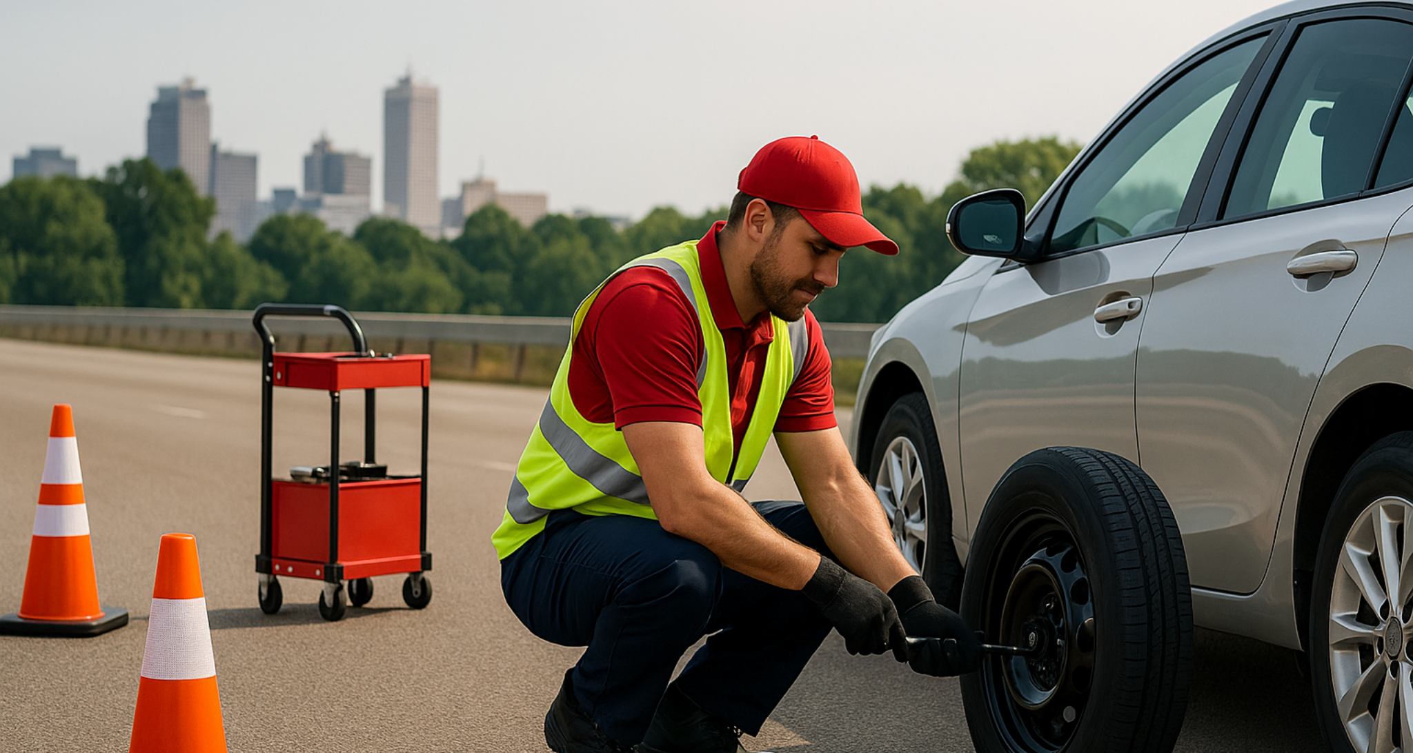 Pit-Stop Mobile roadside assistance vehicle branding